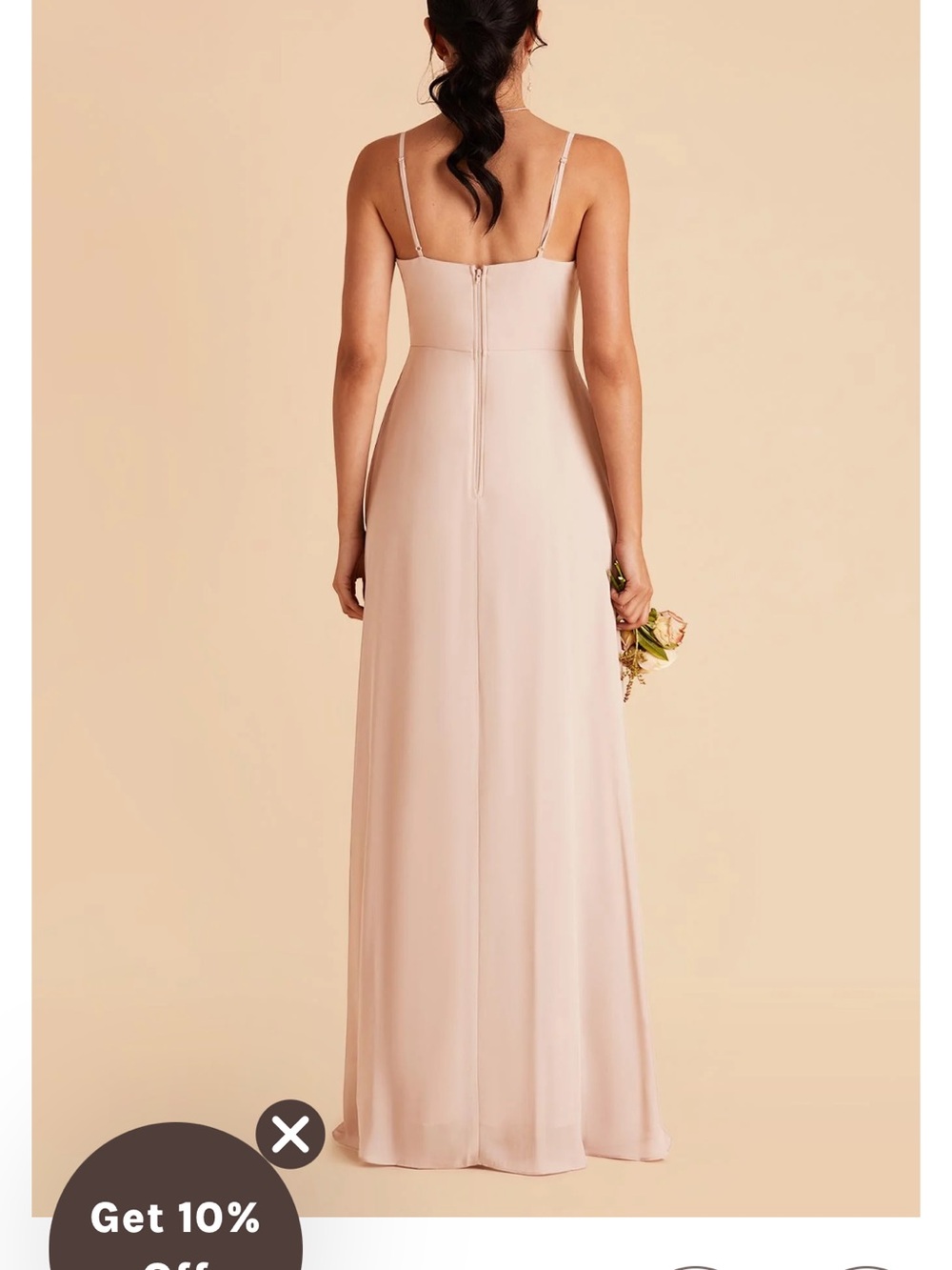 Birdy Grey Amy Chiffon Dress - Pale Blush